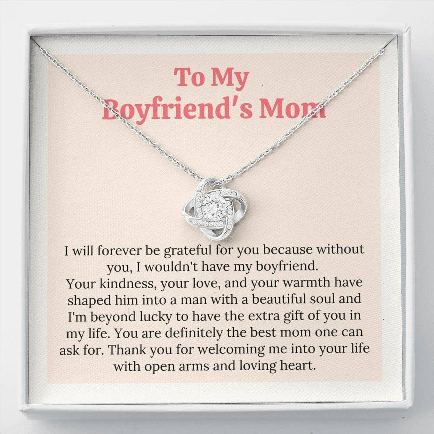 To My Boyfriend's Mom, Present Ideas For Boyfriend's Mother, Sweet Gift For Boyfriend's Mom, Boyfriend's Mom Birthday, Future Mom In Law