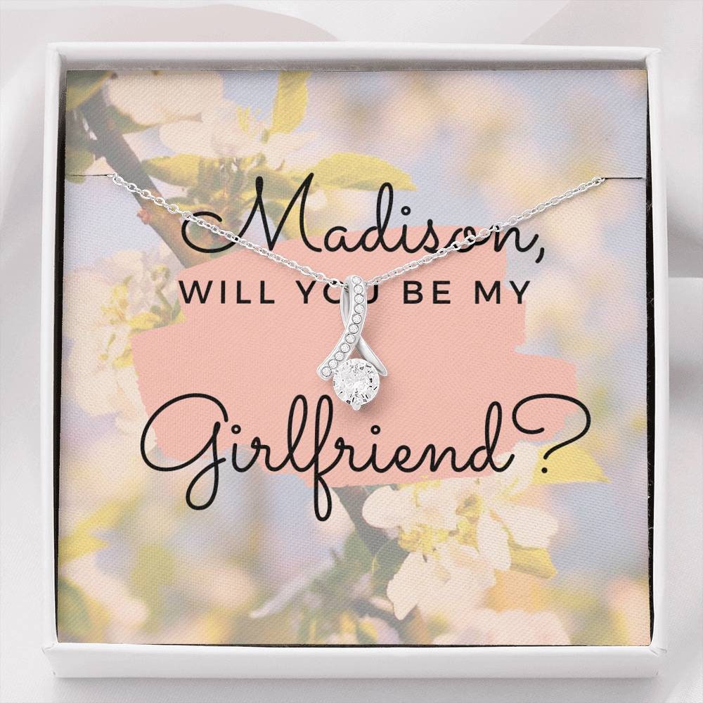 Will you be my girlfriend, Girlfriend proposal, Future GF, Jewelry Gift to Girlfriend, hidden message, Funny, Cool,Elegant Proposal, EU