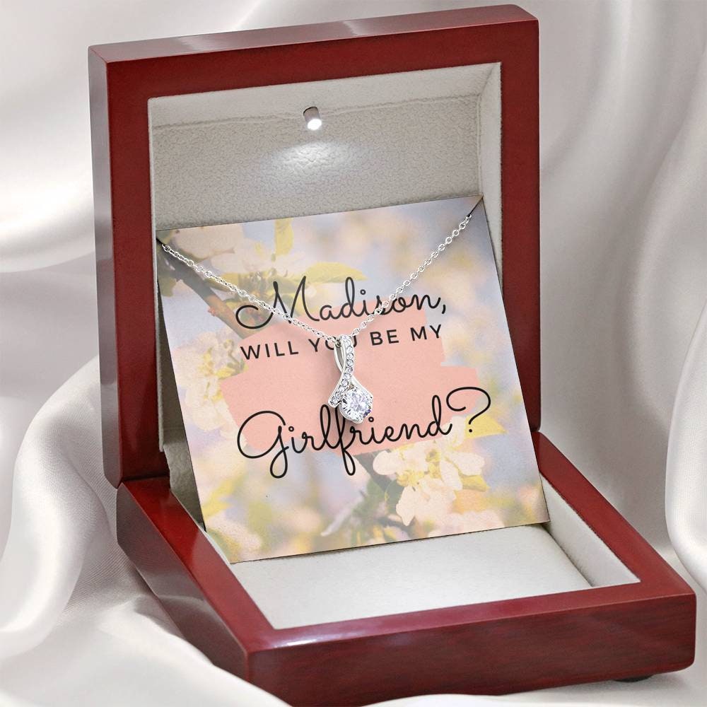 Will you be my girlfriend, Girlfriend proposal, Future GF, Jewelry Gift to Girlfriend, hidden message, Funny, Cool,Elegant Proposal, EU