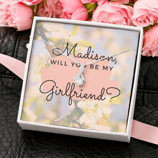 Will you be my girlfriend, Girlfriend proposal, Future GF, Jewelry Gift to Girlfriend, hidden message, Funny, Cool,Elegant Proposal, EU