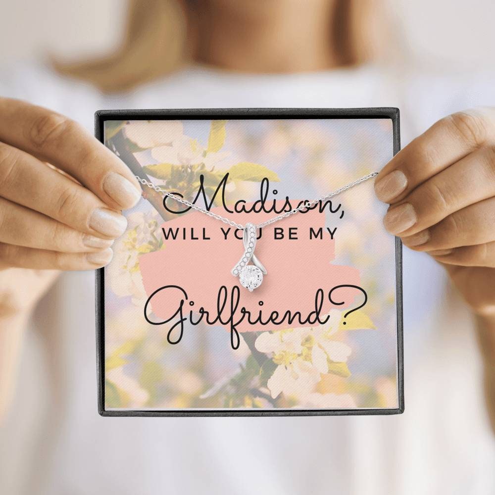 Will you be my girlfriend, Girlfriend proposal, Future GF, Jewelry Gift to Girlfriend, hidden message, Funny, Cool,Elegant Proposal, EU