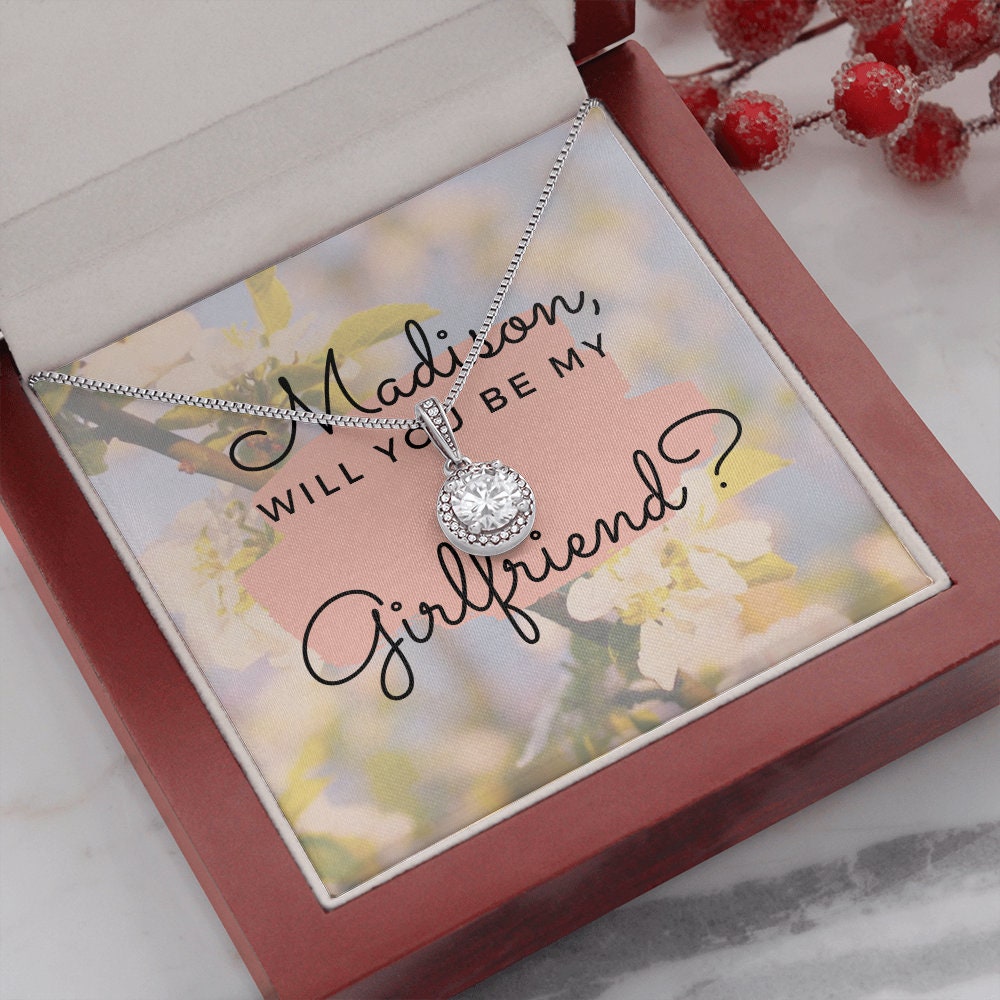 Will you be my girlfriend, Girlfriend proposal, Future Girlfriend, Jewelry Gift to Girlfriend, Hidden message, Funny, Cool, Elegant Proposal