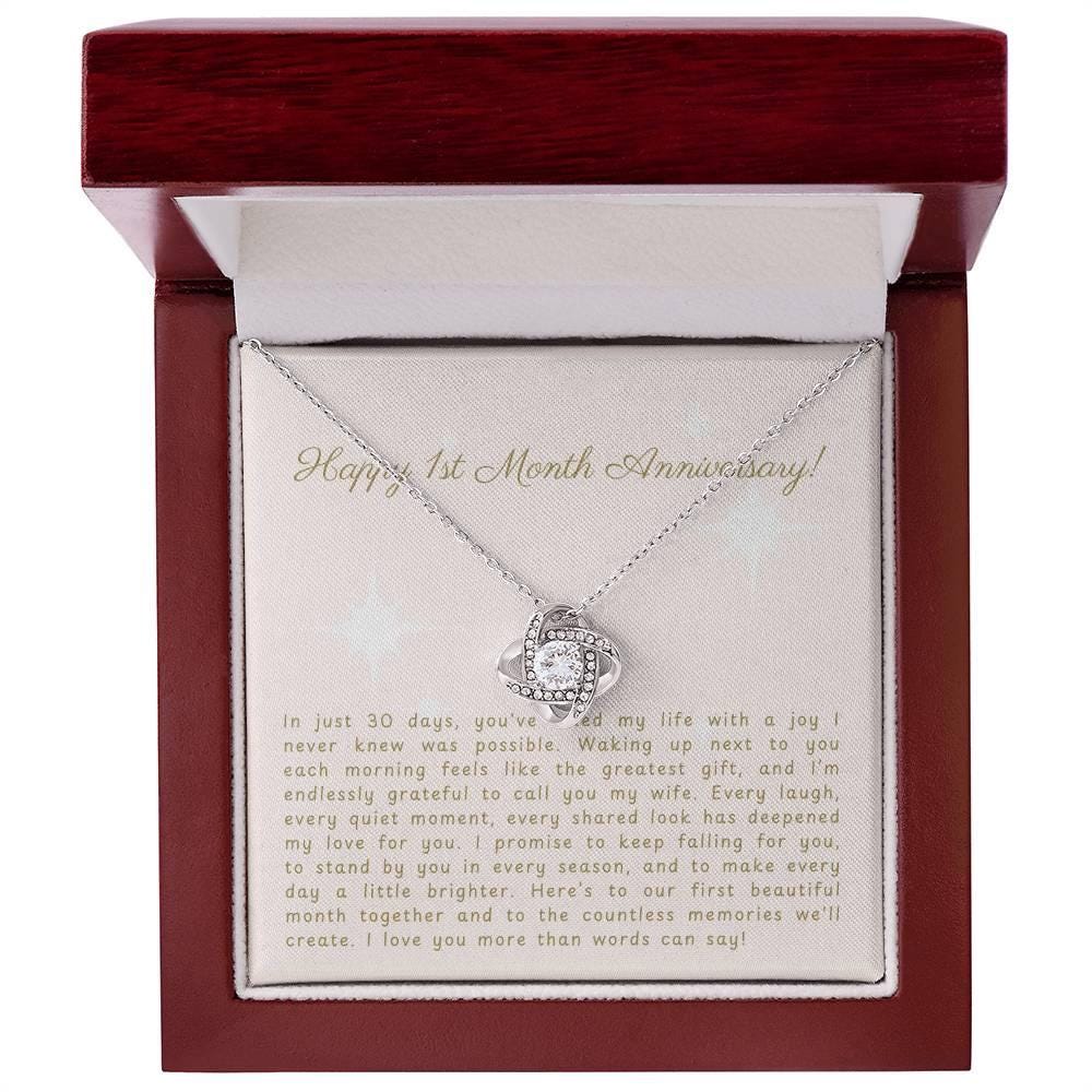Personalized 1-Month Anniversary Message – Perfect Gift for Your Wife