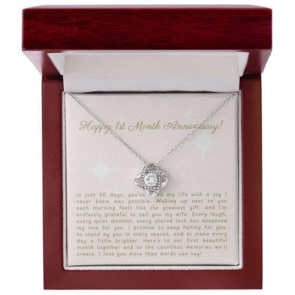 Personalized 1-Month Anniversary Message – Perfect Gift for Your Wife