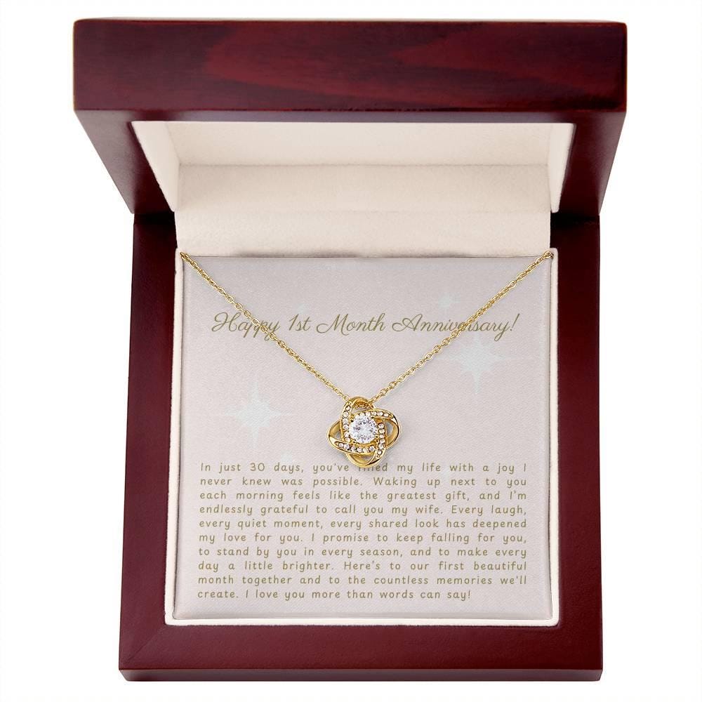 Personalized 1-Month Anniversary Message – Perfect Gift for Your Wife