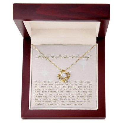 Personalized 1-Month Anniversary Message – Perfect Gift for Your Wife