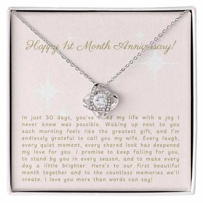Personalized 1-Month Anniversary Message – Perfect Gift for Your Wife