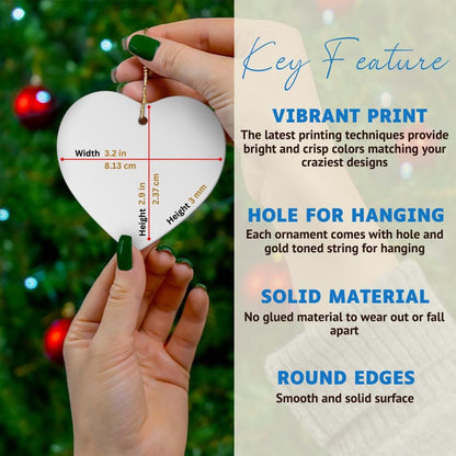 Personalized 1st Wedding Anniversary Ornament, One Year Annivesary Gifts, First Aniversary Gift, Paper Anniversary Gift For Husband Wife