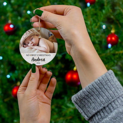 Personalisierter Christbaumschmuck für Babys, Personalisierter Christbaumschmuck für Babys, 1. Weihnachtskugel für Babys, Andenken für den Babyurlaub