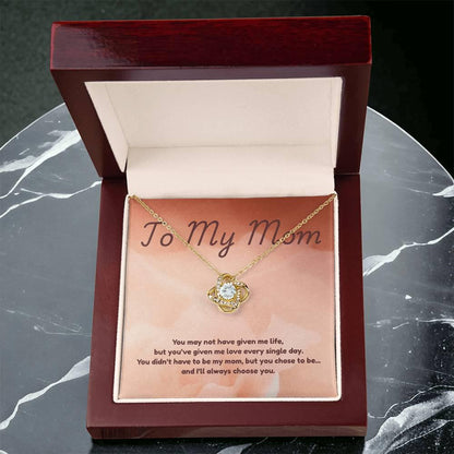 Step Mom Special Gift, Custom Necklace Gift for Stepmom from Daughter, Son – Heartfelt Step Mom Jewelry with Card