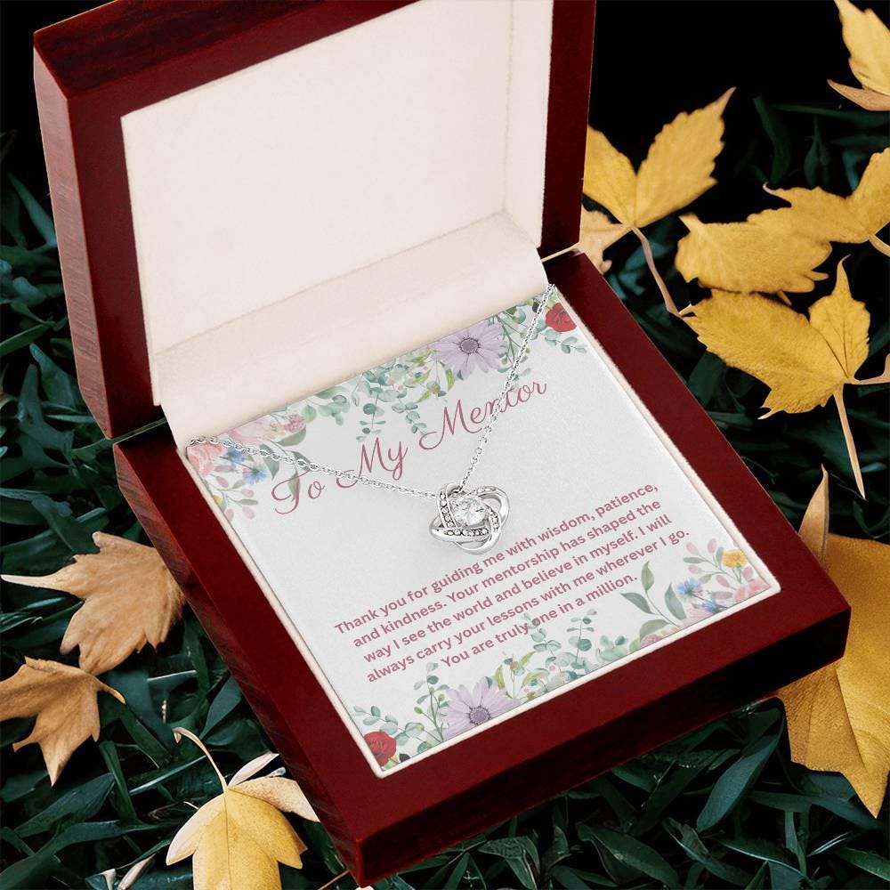 Mentor Appreciation Gift – Thank You Message Card with Jewelry