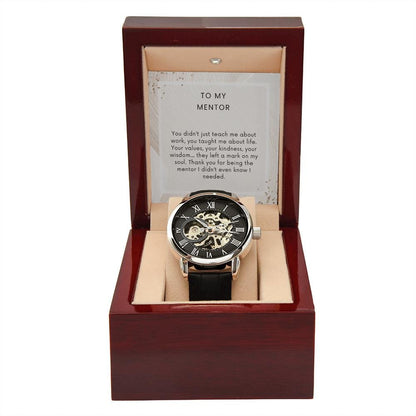 Luxury Men’s Watch – Timeless Mentor Appreciation Gift with Elegant Packaging