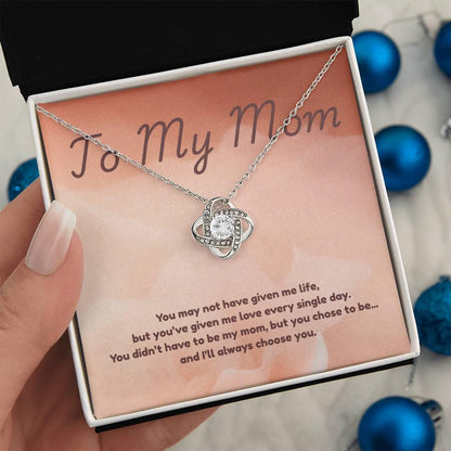 Step Mom Special Gift, Custom Necklace Gift for Stepmom from Daughter, Son – Heartfelt Step Mom Jewelry with Card