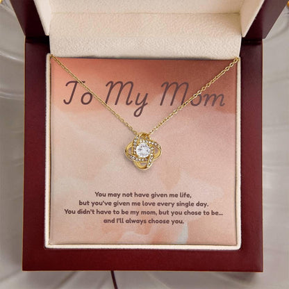 Step Mom Special Gift, Custom Necklace Gift for Stepmom from Daughter, Son – Heartfelt Step Mom Jewelry with Card