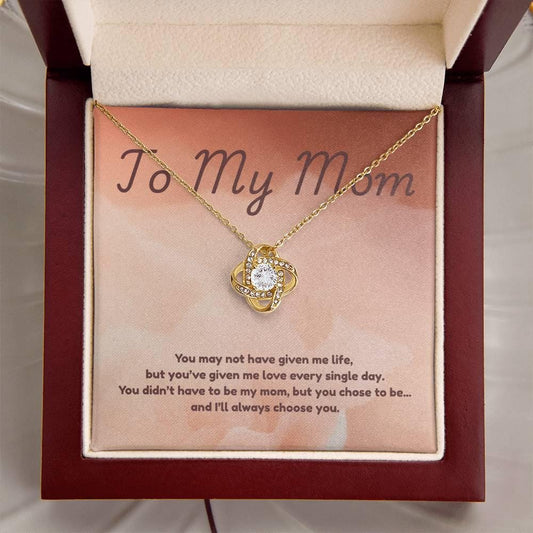 Step Mom Special Gift, Custom Necklace Gift for Stepmom from Daughter, Son – Heartfelt Step Mom Jewelry with Card