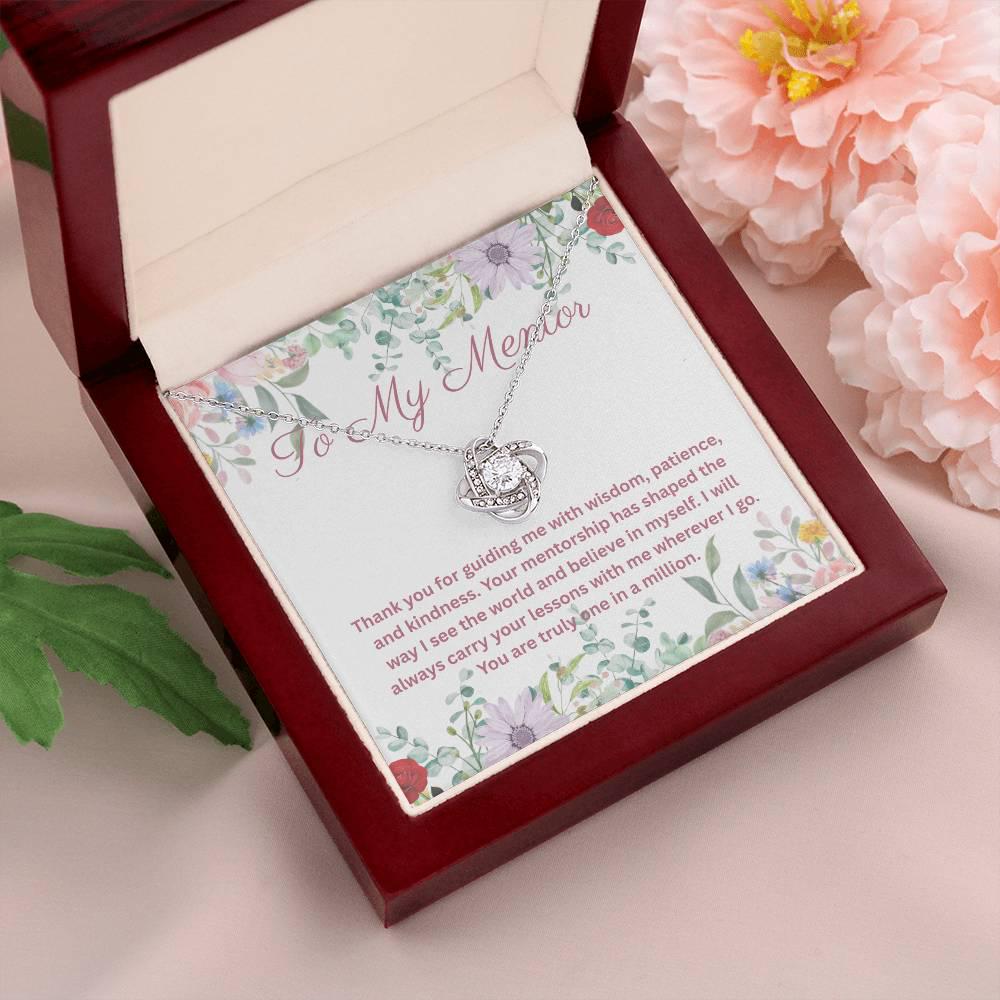 Mentor Appreciation Gift – Thank You Message Card with Jewelry