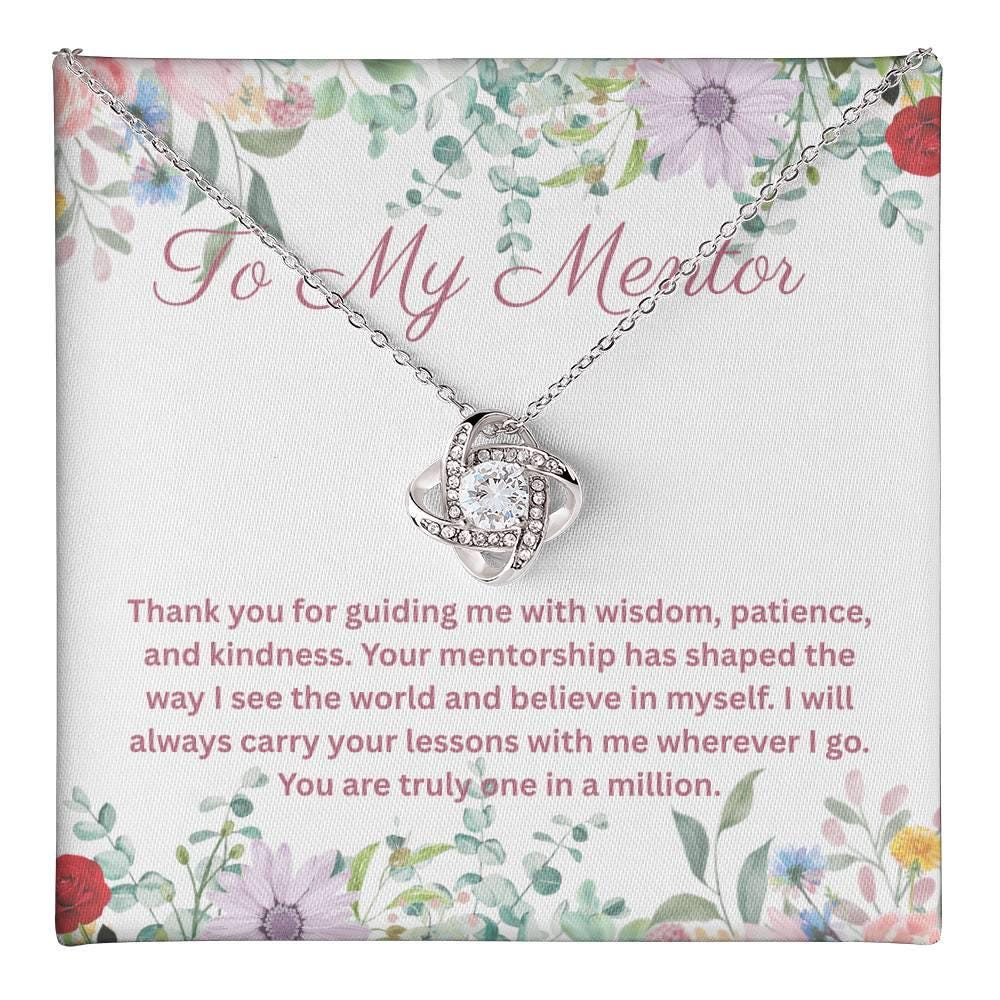Mentor Appreciation Gift – Thank You Message Card with Jewelry