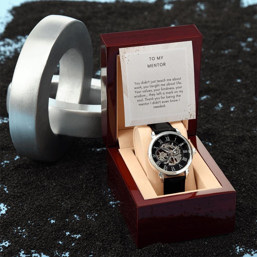 Luxury Men’s Watch – Timeless Mentor Appreciation Gift with Elegant Packaging